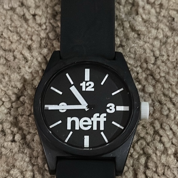 Neff Daily Mens Analog Watch Black & White 5 ATM  43mm - Picture 3 of 8
